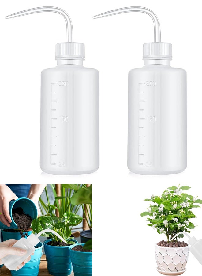 2PCS 250ml Plastic Squeeze Bottle with Nozzle, BPA Free,Ideal for Labware,Plant Watering - Image 1