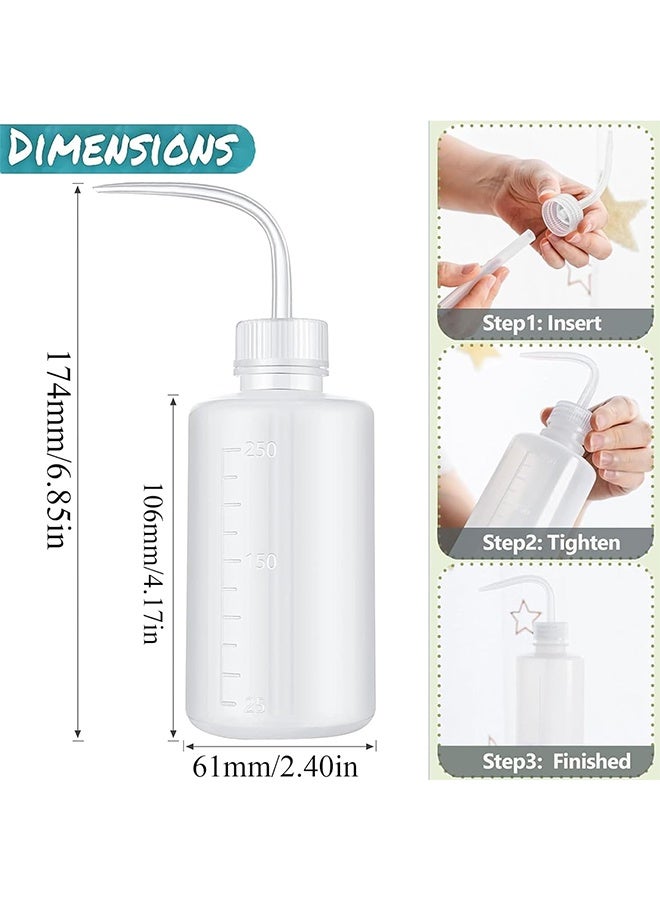 2PCS 250ml Plastic Squeeze Bottle with Nozzle, BPA Free,Ideal for Labware,Plant Watering - Image 2