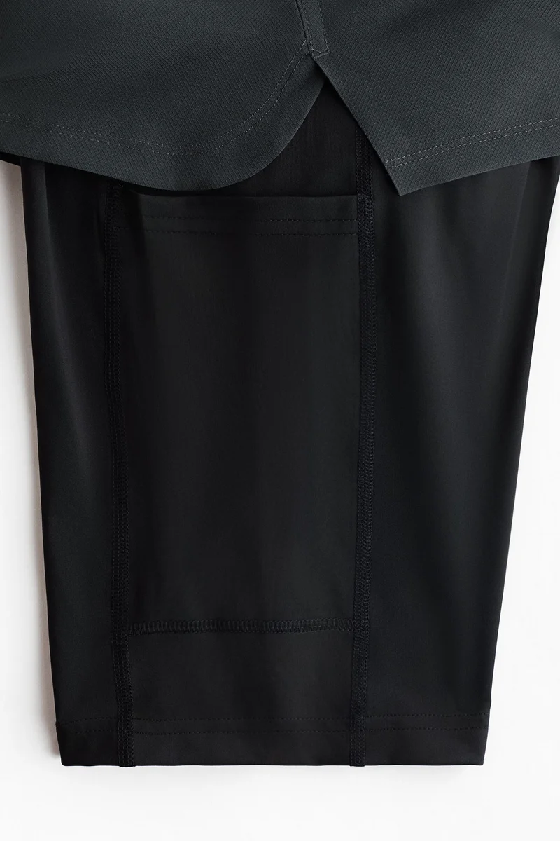 H&M  Double-layered sports shorts with DryMove™ for Men | Best Price UAE