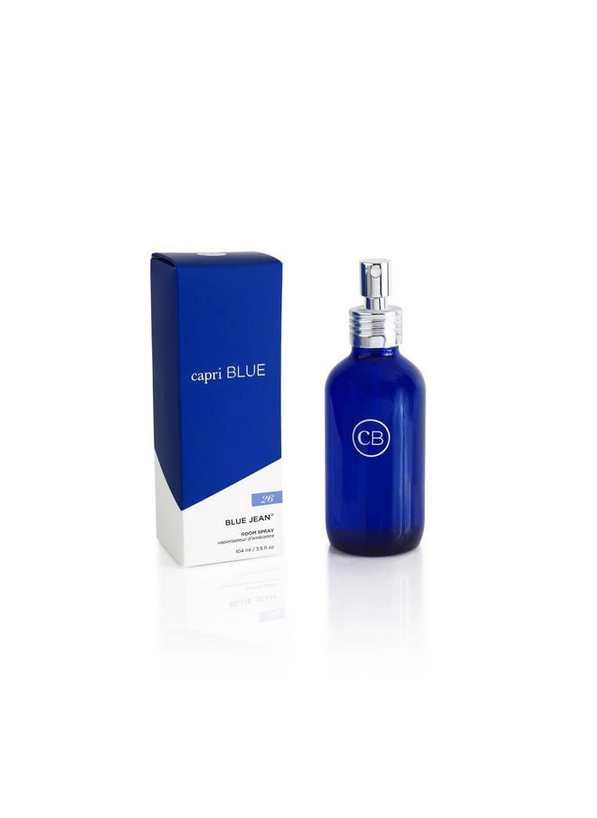 Capri Blue Capri Blue Room Spray - Blue Jean Air Freshener Spray with Notes of Bergamot, White Flowers, Musk and Patchouli - Air Fresheners for Home - Linen Room Scents (3.5 oz)  - Image 1