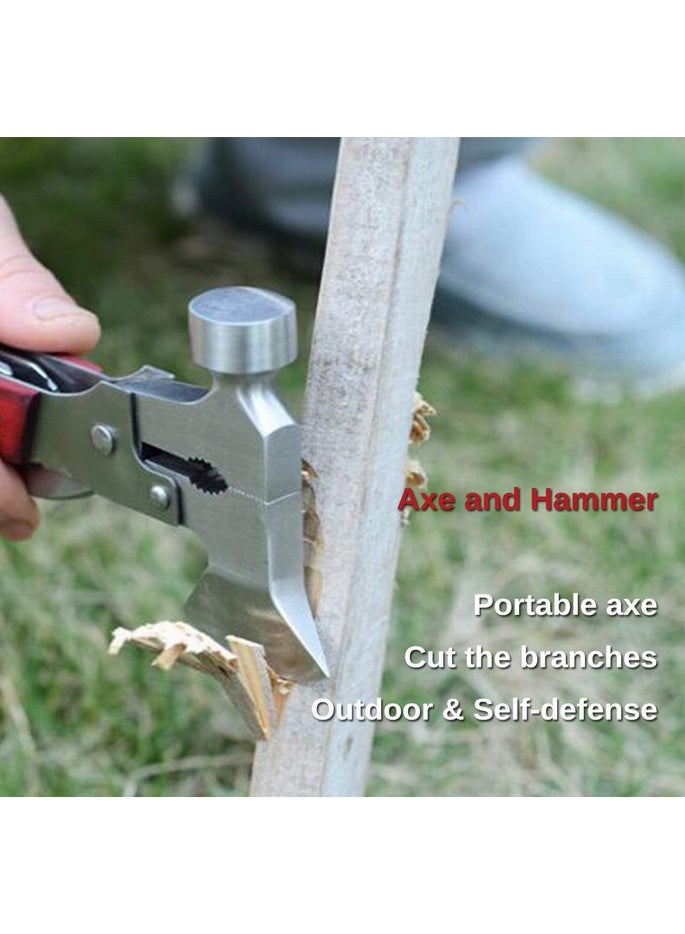 15 in 1 Stainless Steel Multitool Set, Portable and Heavy Duty, Lightweight and Durable, Suitable for Multi-Purpose Camping (Axe, Hammer and More) - Image 3