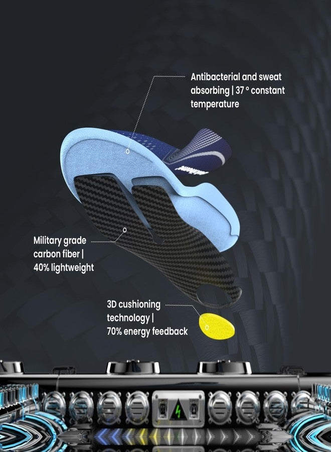 Bukihome Carbon Fiber Insole - Metatarsalgia Insoles with Metatarsal Support for Morton's Neuroma, Running Inserts for Men -Women 10-11|Men 8-9-Size XL - Image 4