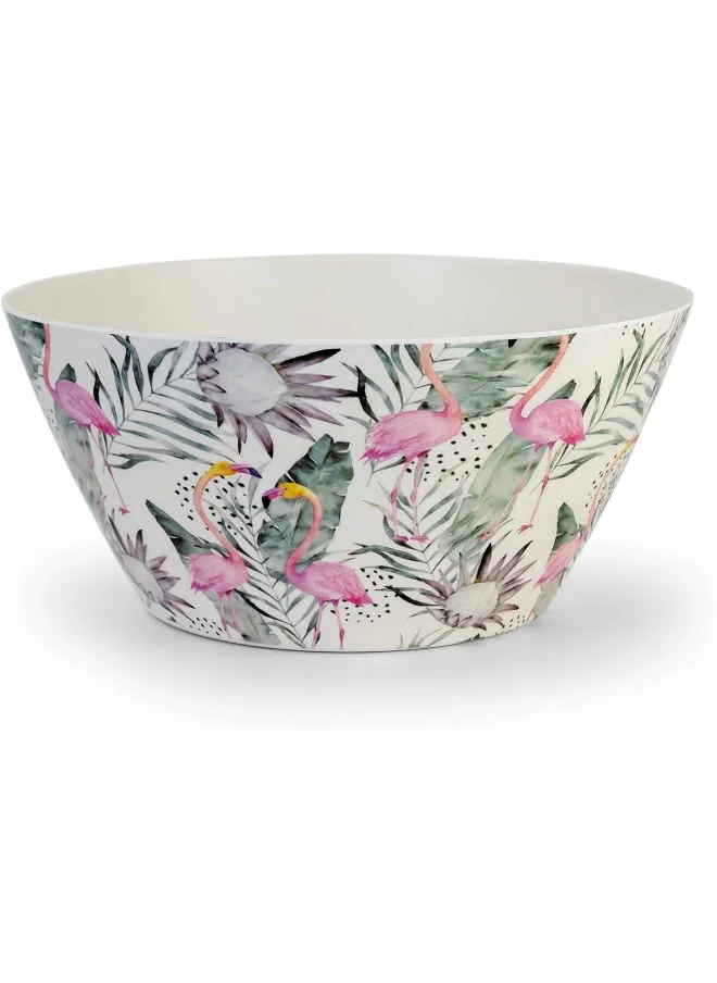 Cuisine Art Florence Eco-Friendly Bamboo Fibre Round Bowl – 24cm, 2.8L, Perfect for Salads, Soups, Parties, BBQs, and Events