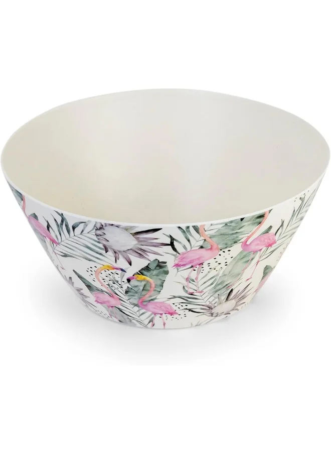 Cuisine Art Florence Eco-Friendly Bamboo Fibre Round Bowl – 24cm, 2.8L, Perfect for Salads, Soups, Parties, BBQs, and Events