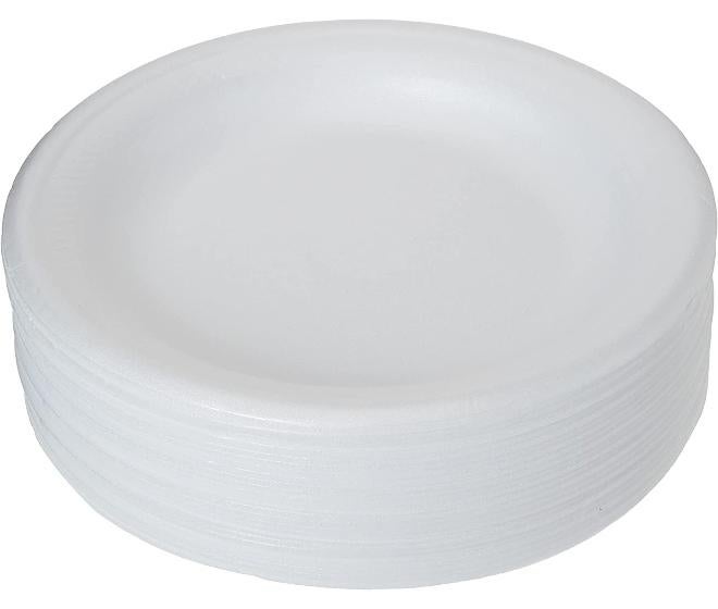 eazy pack طقم أطباق فوم قابلة للاستخدام لمرة واحدة من ساكوباك 25 قطعة، بحجم 10 بوصات - Image 1