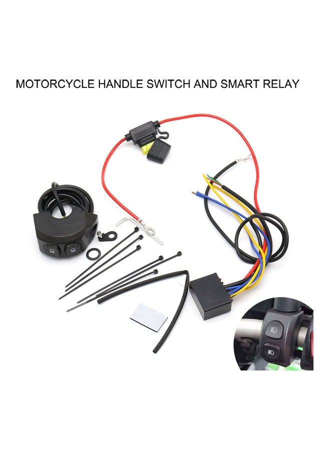 Loquat Motorcycle Handle Fog Light Switch With Fitting Tools - Image 3