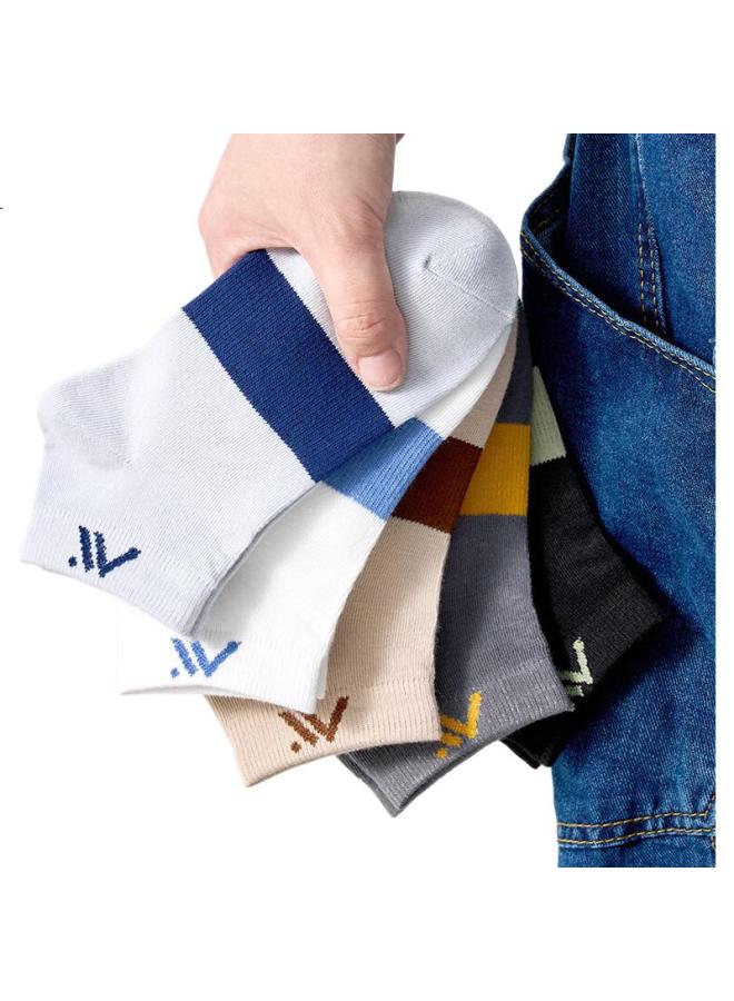 Modal 10 Pairs Men'S Summer Thin 7A Grade Antibacterial And Odor-Resistant Socks Student Waistband Sports Socks Four Seasons Boat Socks - Image 3