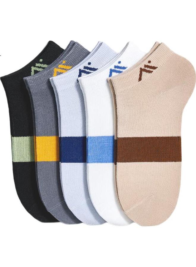 Modal 10 Pairs Men'S Summer Thin 7A Grade Antibacterial And Odor-Resistant Socks Student Waistband Sports Socks Four Seasons Boat Socks - Image 2