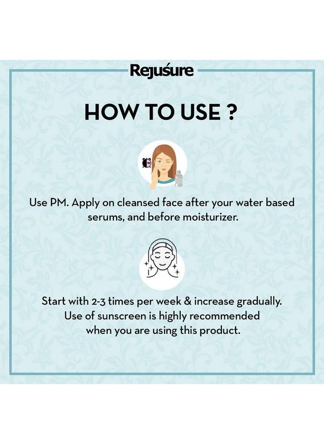 Rejusure مصل للوجه بحمض الهيالورونيك بنسبة 2.5% لعلاج الخطوط الدقيقة وترطيب مكثف للوجه مع فيتامين سي وفيتامين إي للبشرة الجافة؛ للرجال والنساء؛ خالٍ من القسوة وخضع لاختبارات الأمراض الجلدية 10 مل  - Image 5