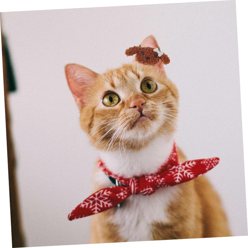 4 Pcs Non Slip Pet Hair Ties For Dogs Puppies Decorative Hairbands For Parties Assorted Colors - Image 3