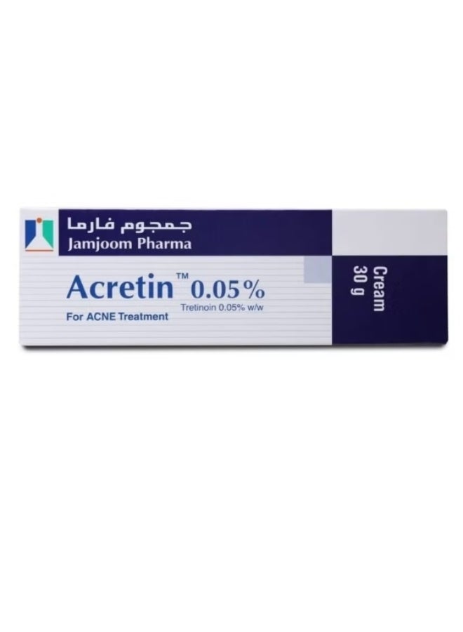 Acretin 0.05% For Acne Treatment Cream 30g - Image 1