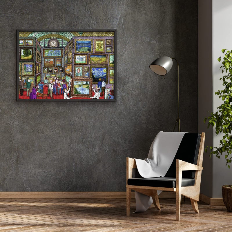 Antelope - 1000 Piece Puzzle for Adults, Van Gogh Jigsaw Puzzles 1000 Pieces, Van Gogh's Time Travel to Muse Da Orsay Puzzles for Adults 1000 PC by Alireza Karimi Moghaddam - Image 5
