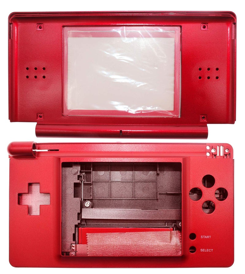 OSTENT Full Repair Parts Replacement Housing Shell Case Kit for Nintendo DS Lite NDSL Color Red - Image 1
