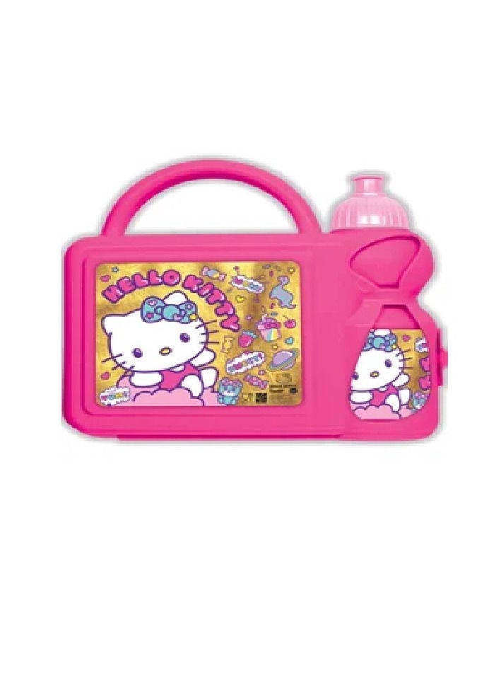 Hello Kitty Lunch Box Set With Water Bottle