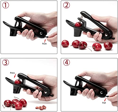 Yun River Cherry and Olive Pitter - Green, Stainless Steel, Easy to Use, Dishwasher Safe - Image 4
