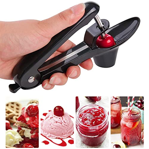 Yun River Cherry and Olive Pitter - Green, Stainless Steel, Easy to Use, Dishwasher Safe - Image 3