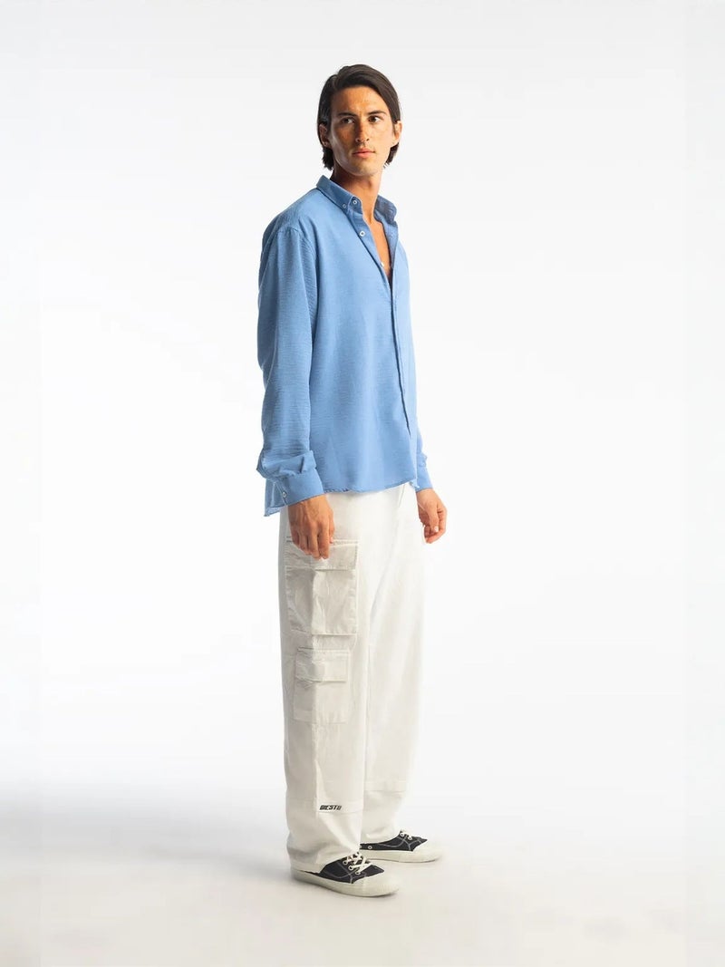 GIESTO Oversized Button-Up Long Sleeve Shirt - Image 2
