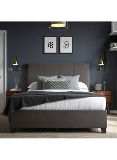 Bed and Mattress Home Cloud Nine Upholstered King Size ( 180 X 190 ) Black Color Bed  - Image 1