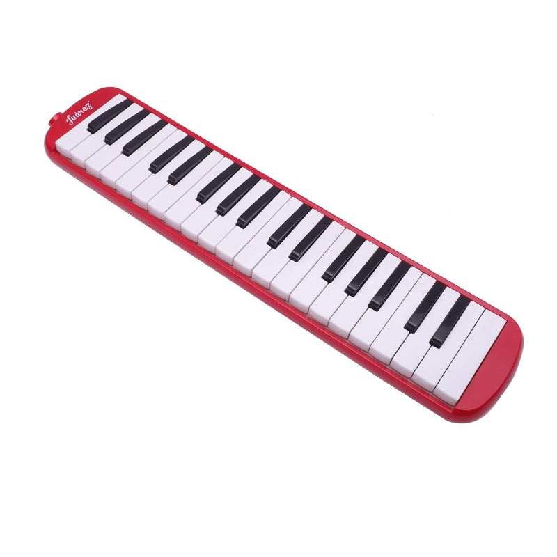 Juarez 37 Key Melodica JMLD37RD Musical Instrument Soprano Air Piano Keyboard Pianica with Carrying Bag, 1 Soft Long Tube, 1 Mouthpiece, Wipe Cloth, Red - Image 3