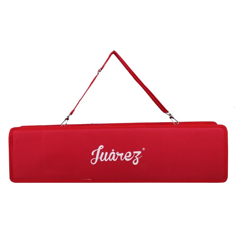 Juarez 37 Key Melodica JMLD37RD Musical Instrument Soprano Air Piano Keyboard Pianica with Carrying Bag, 1 Soft Long Tube, 1 Mouthpiece, Wipe Cloth, Red - Image 5