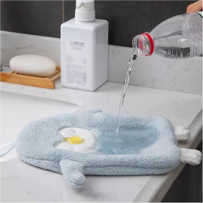 NGEL Cute Penguin Hand Towel with Hanging Loops | Quick Dry Hand Bath Towel Soft Cleaning Cloth | Children Hand Towel Quick Absorbent Hand Towel for Kitchen, Bathroom, Bedroom (Pack of 1) - Image 4