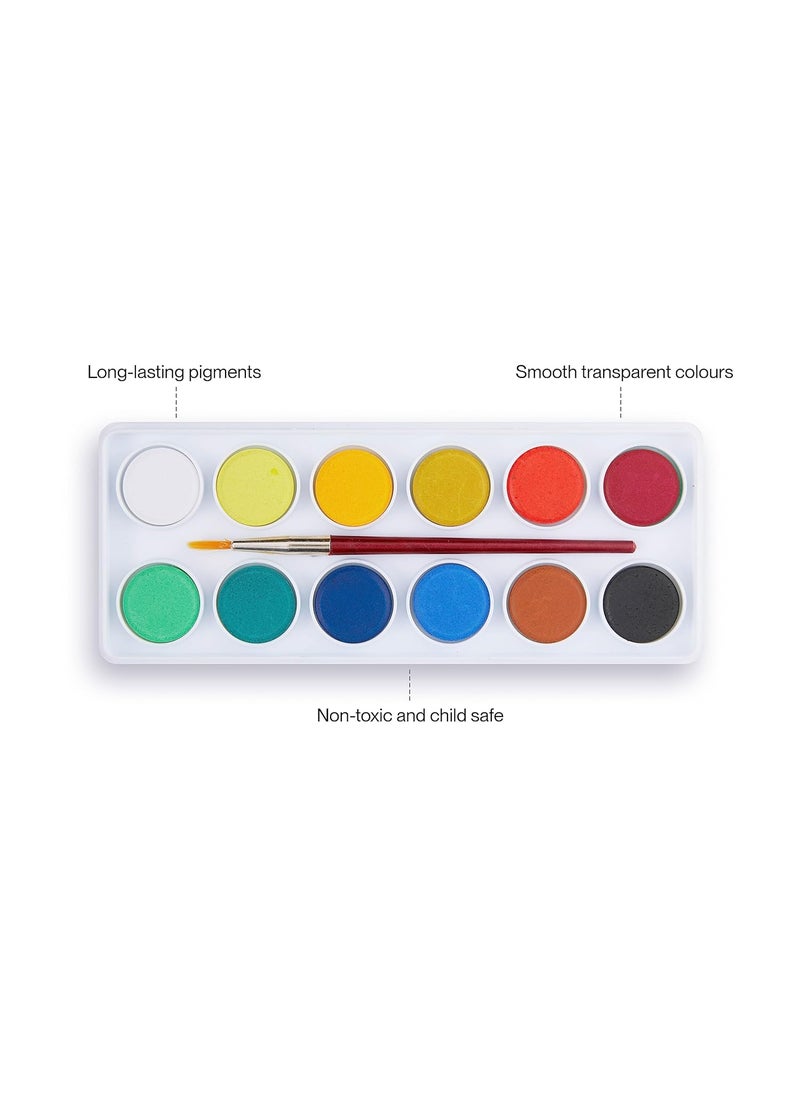 camel Camel Student Water Color Cakes - 12 Shades  - Image 5