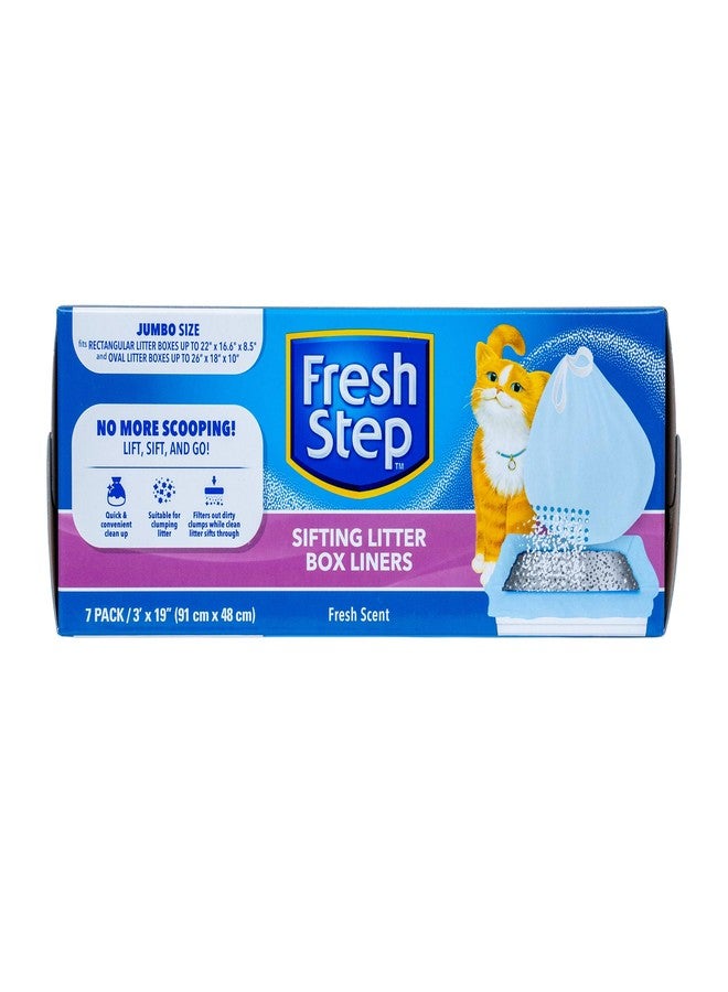 Fresh Step Sifting Litter Box Liners - Heavy-Duty Jumbo Cat Litter Sifting Bags for Quick and Easy Cleanup - Image 1