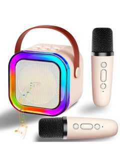 Generic UCSYCX Mini Karaoke Machine for Kids Adults, Portable Bluetooth Karaoke Speaker with 2 Wireless Mics, Birthday Toys Gifts for Girls/Boys Ages 4, 5, 6, 7, 8, 9, 10+ Home Party for Adults 