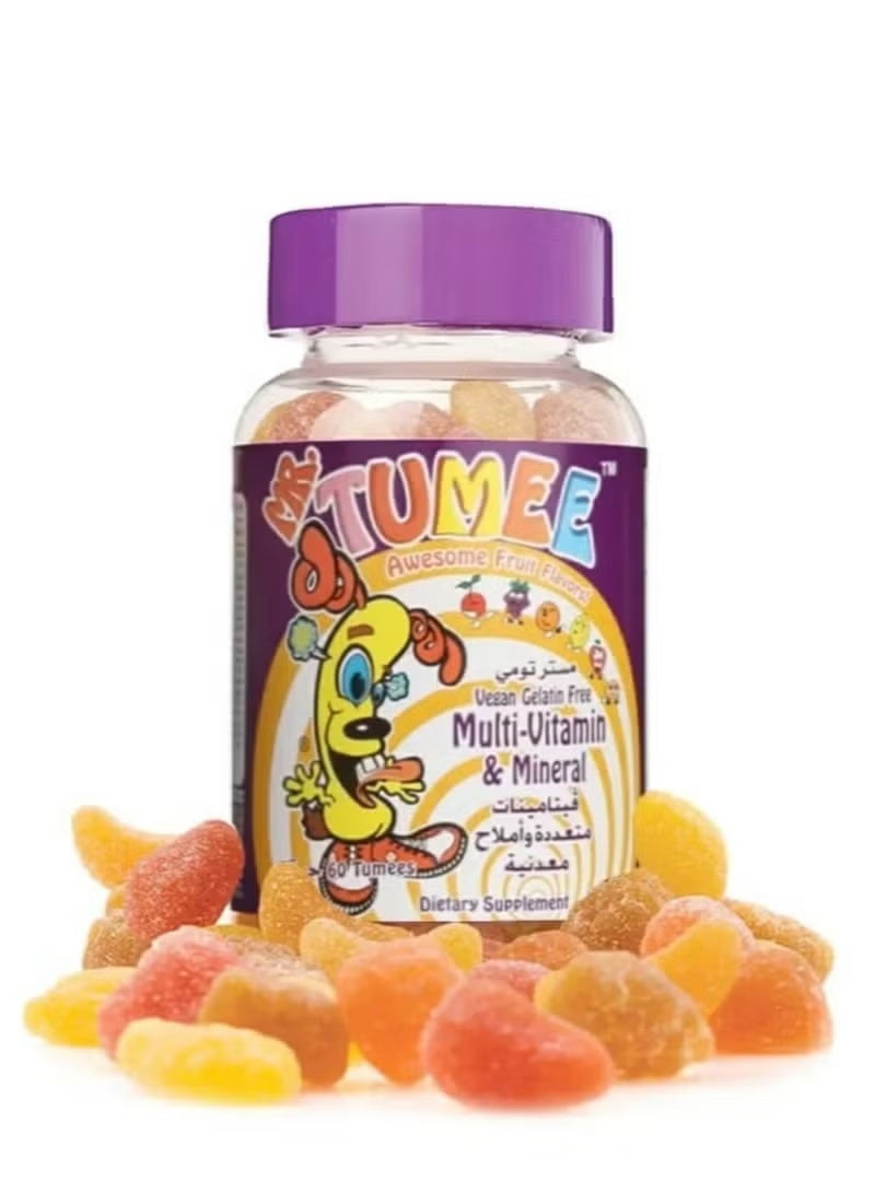 MR.TUMEE Mr. Tumee Children's Multi-Flavor Fruit Vitamins - 60 Gummies