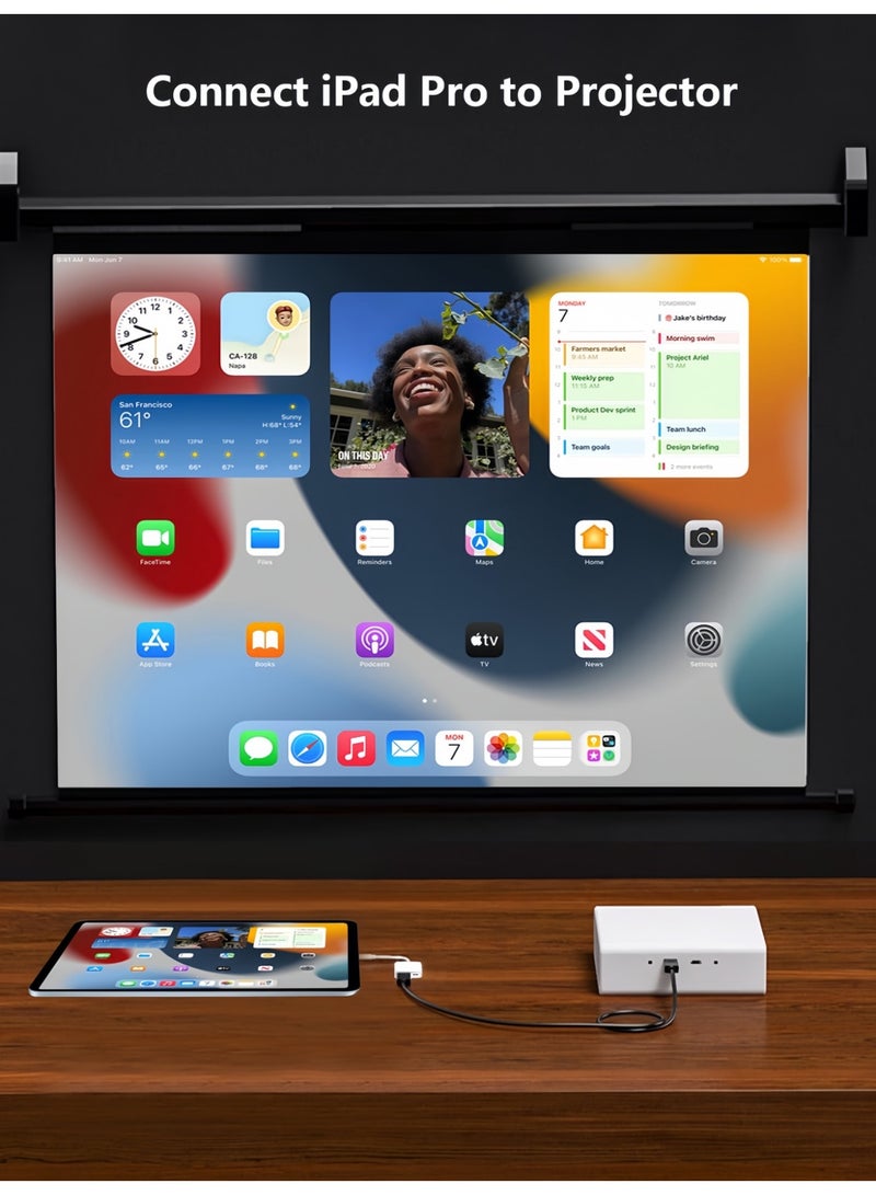 أواسيس لينك محول USB-C إلى HDMI بدقة 4K عند 60 هرتز لجهاز iPhone 15 MacBook Pro Air iPad Pro، كابل USB 3.1 من النوع C Digital AV HDMI 2.0 متوافق مع Samsung Galaxy S23/S22، Pixelbook، XPS والمزيد - Image 4