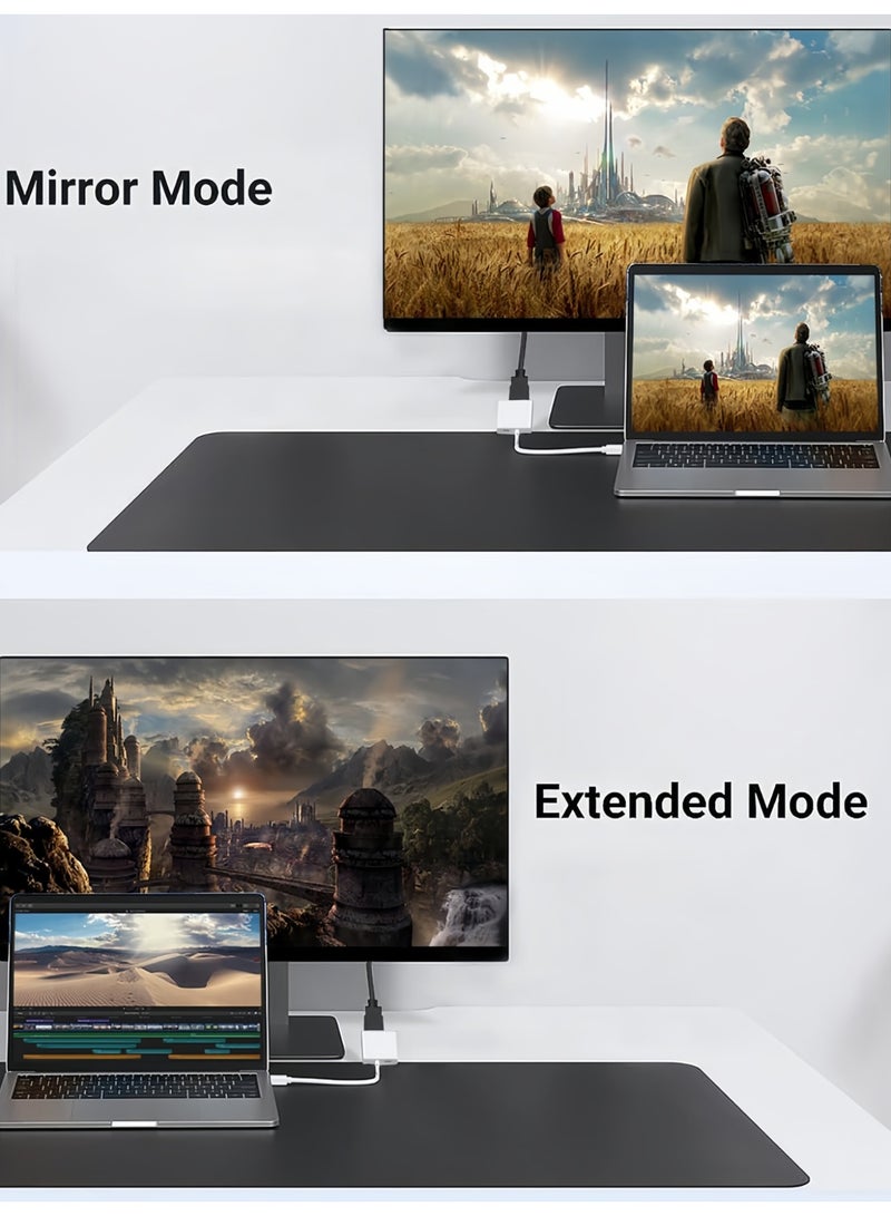 أواسيس لينك محول USB-C إلى HDMI بدقة 4K عند 60 هرتز لجهاز iPhone 15 MacBook Pro Air iPad Pro، كابل USB 3.1 من النوع C Digital AV HDMI 2.0 متوافق مع Samsung Galaxy S23/S22، Pixelbook، XPS والمزيد - Image 5