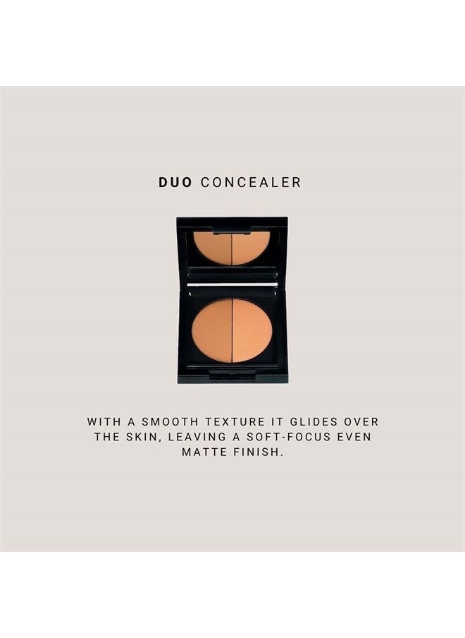 IDUN MINERALS - Idun Minerals - Duo Concealer - Double-Shade Compact Creamy Concealer - Smooth Texture Hides Imperfections - Even Matte Finish - Provides Full Coverage And Long Lasting Results - Manviol - 0.1 Oz - Image 1