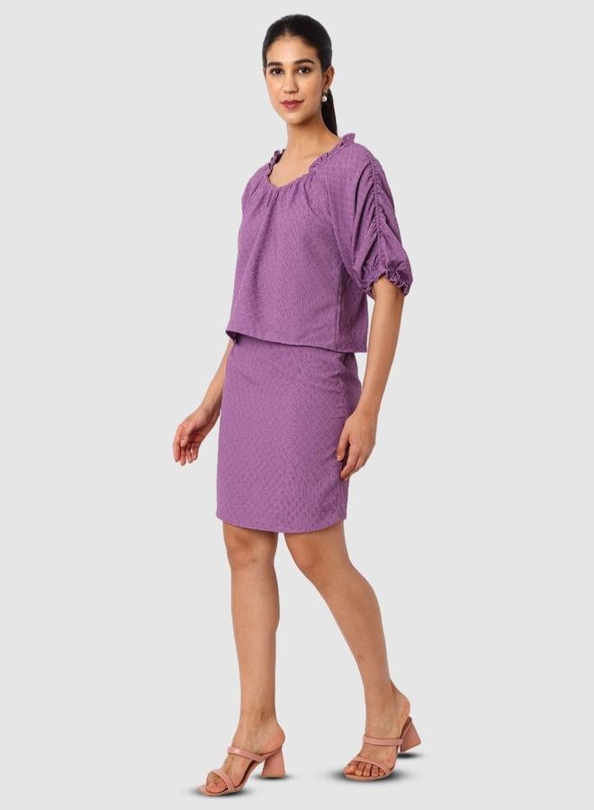 مرفوعة بلوزة بأكمام قصيرة - Image 4