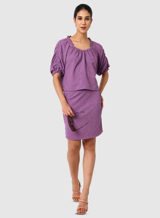 Freehand Freehand Women Purple Short Sleeve Top