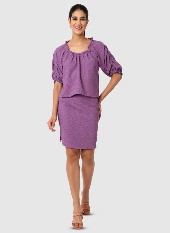 Freehand  Freehand Women Purple Short Sleeve Top for Women | Best Price UAE