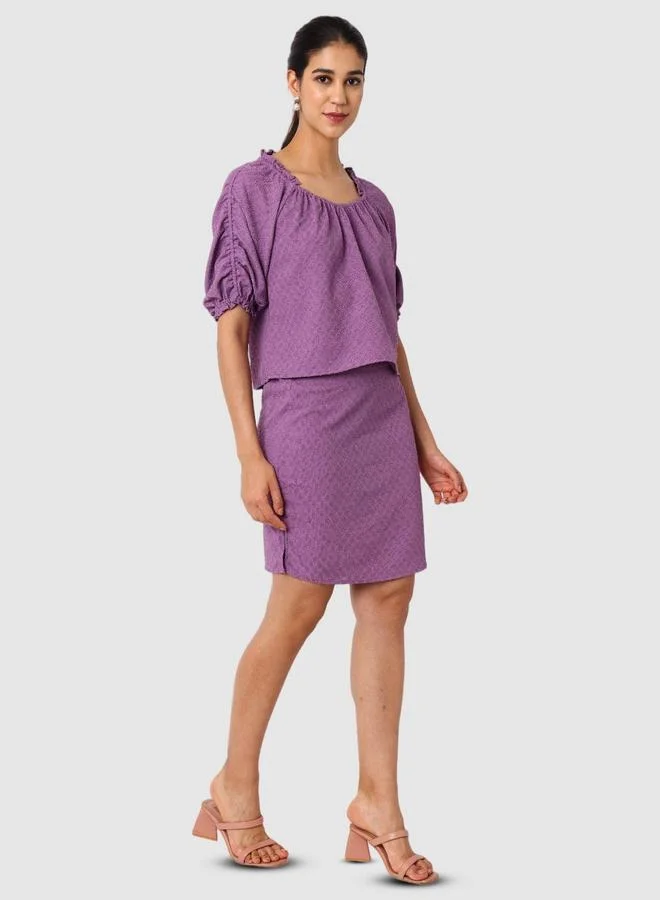 Freehand  Freehand Women Purple Short Sleeve Top for Women | Best Price UAE