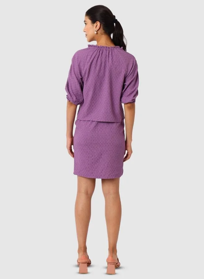 Freehand  Freehand Women Purple Short Sleeve Top for Women | Best Price UAE