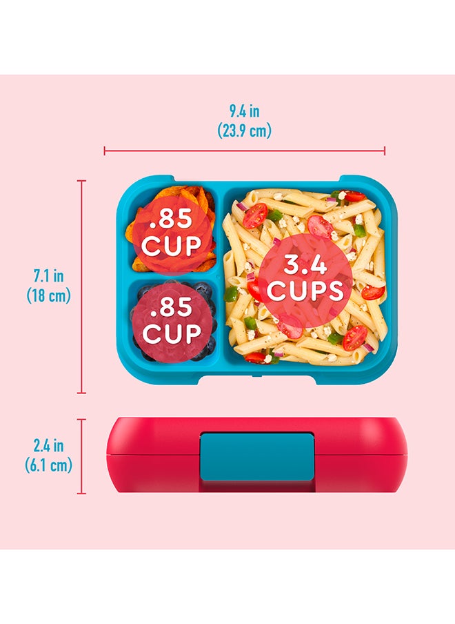 Bentgo Pop Lunchbox - Flame Red/Turqooise  - Image 4