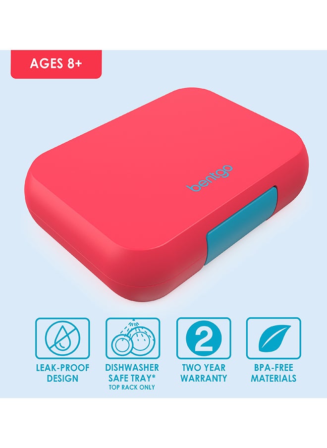 Bentgo Pop Lunchbox - Flame Red/Turqooise  - Image 3