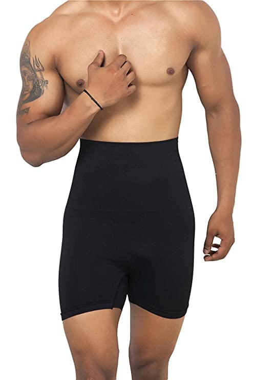 KROYWEN Men Waist Control Belt - Shaping Band | Waist Trimmer | Body Shaper Abdomen | Men Tummy Control | Men's Shapewear (Black, Free Size) - Image 1