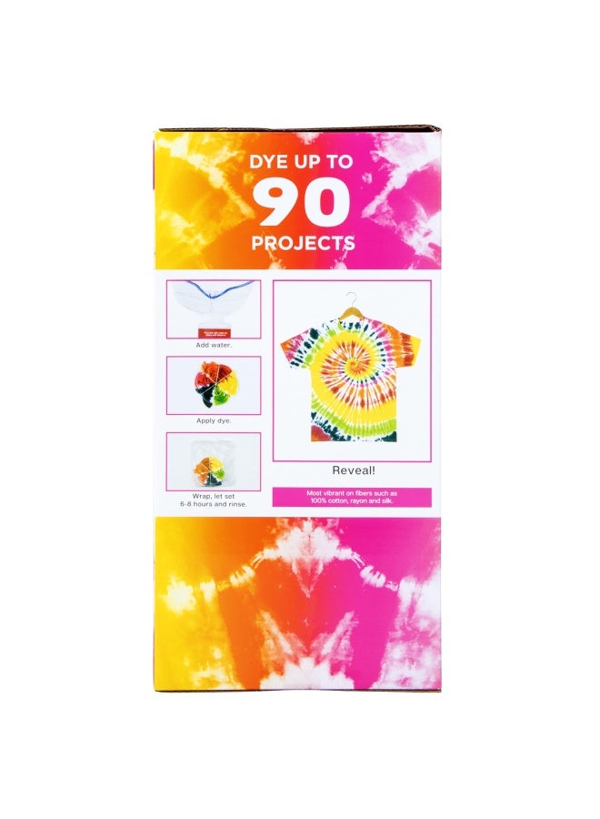 Tulip OneStep TieDye Kit Ultimate Summer Bundle Giant Classroom Pack Tie Dye for Large Groups and Parties Durable Results  Includes 30 Bottles Comes with Easy Techniques for Beginners - Image 3