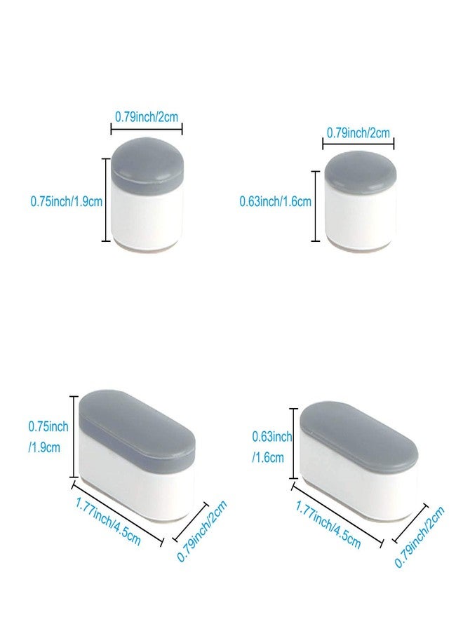 Hibbent 10 Pieces Toilet Seat Bumpers, Universal Buffer Toilet Lid Rubber Bumpers Each One with 2 Thickness TPE Pads(2 Heights) Strong Adhesive Bidet Bumpers Used for Home, Hotel, Hospital - Image 3