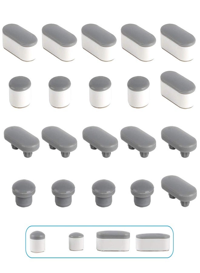 Hibbent 10 Pieces Toilet Seat Bumpers, Universal Buffer Toilet Lid Rubber Bumpers Each One with 2 Thickness TPE Pads(2 Heights) Strong Adhesive Bidet Bumpers Used for Home, Hotel, Hospital - Image 2