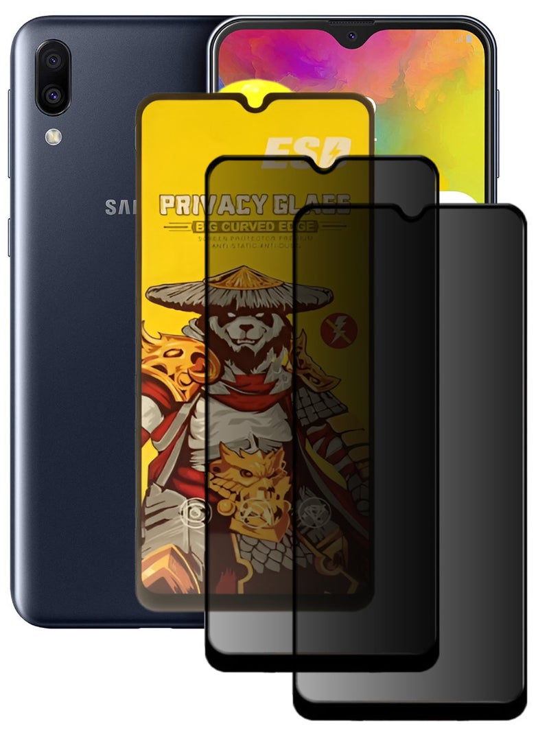 ESD 2 Pieces Tempered Dustproof Privacy Glass Screen Protector Compatible For Samsung Galaxy M20 - Image 1