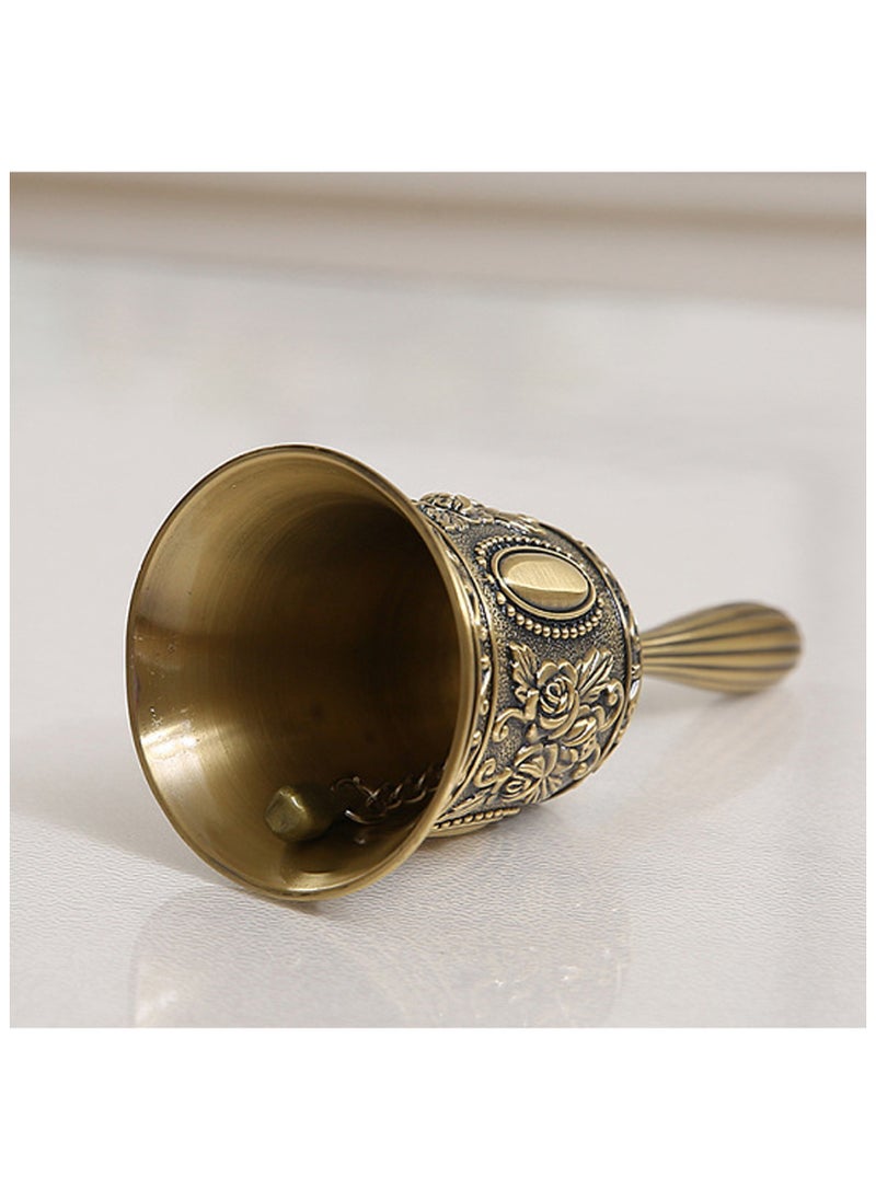 Generic Hand Bell Multi-Purpose Retro Call Bell Wedding Bell for Wedding Decoration,  Church, Classroom, Bar and Home Decoration  - Image 2