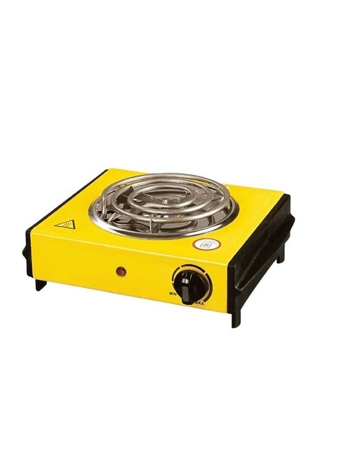 Denx - Electric Spiral Heating Stove From Denex, 1000 Watts, Yellow/Black | DX2035 - Image 1