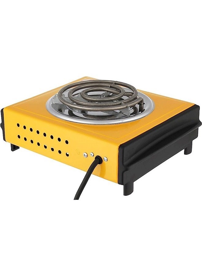 Denx - Electric Spiral Heating Stove From Denex, 1000 Watts, Yellow/Black | DX2035 - Image 1