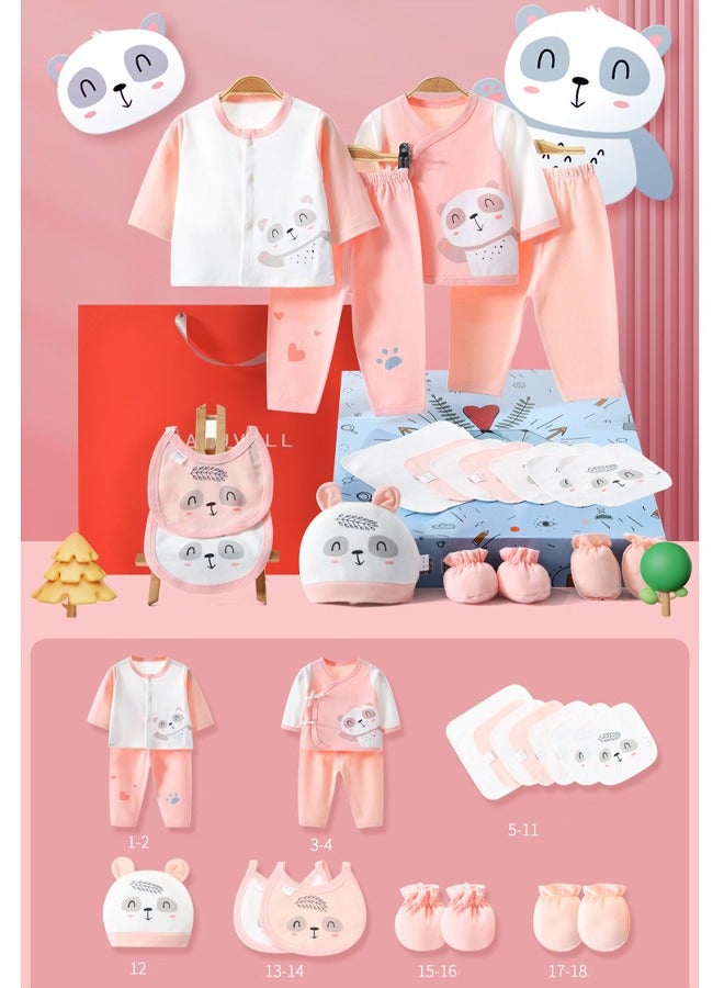 DUNISO 18pcs Newborn Baby Gift Box, Newborn Clothing Set,Premium Cotton Breathable Baby Clothes Set,Comfortable, Soft, Breathable，Fits Newborn to 3 Months Baby Boy Girls - Image 1