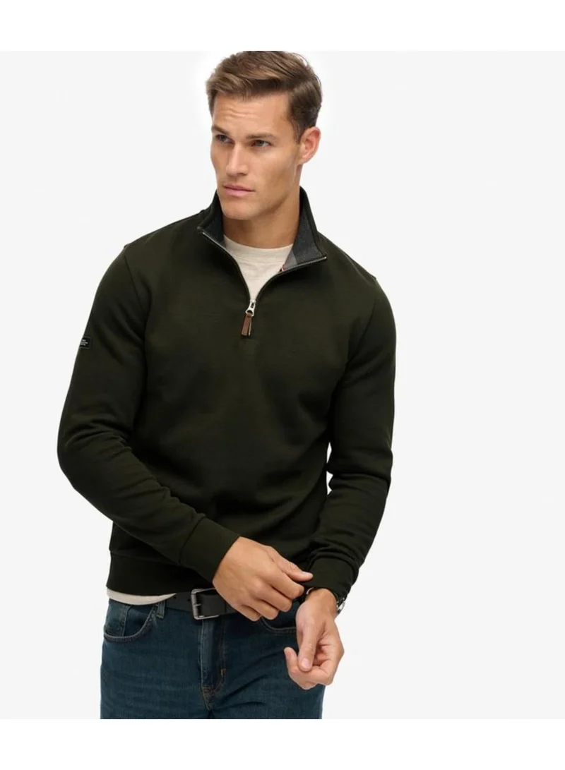 Core Pique Half Zip Sweatshirt