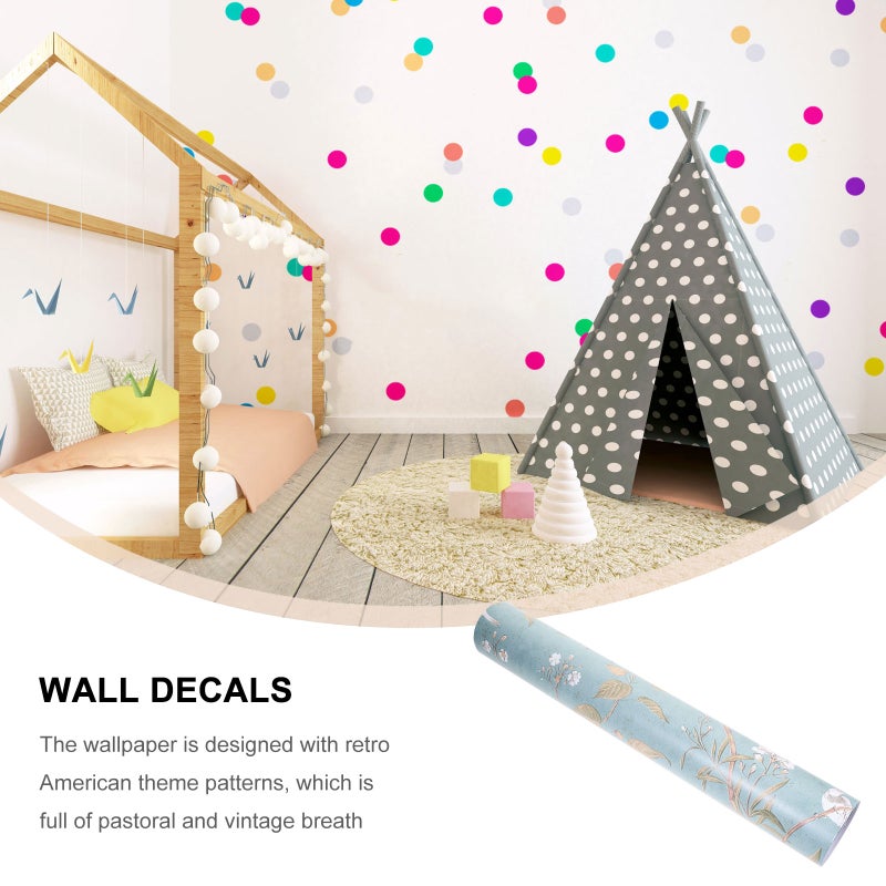 1 Roll Peel and Stick Self-Adhesive Wallpaper American Pastoral Non-Woven Wallpaper - Image 4